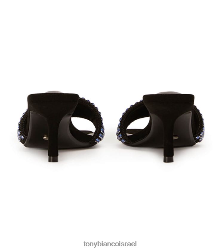 עקבים נמוכים | נשים קריסטל כחול/זמש שחור Tony Bianco עקבי עמוס 8BNR8T291